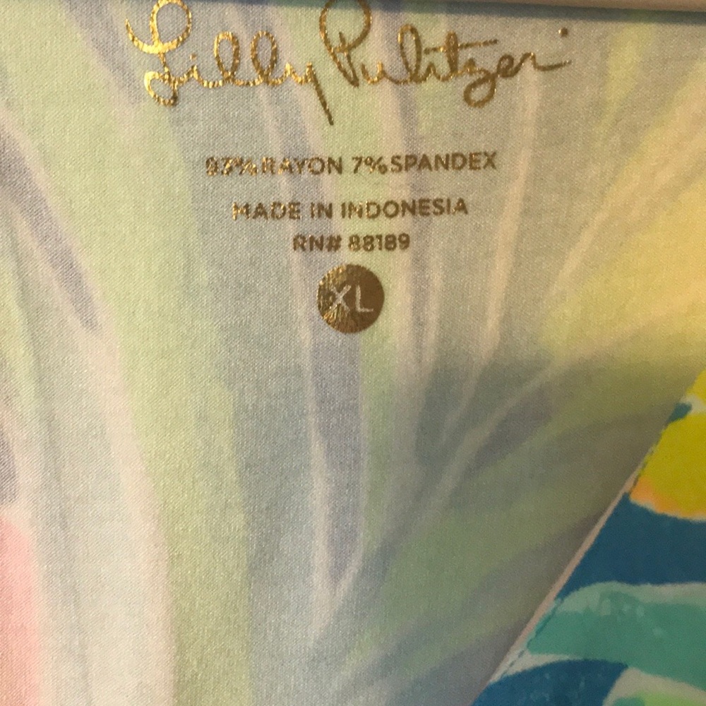 SOLD-Lilly Pulitzer flamingo 🦩 bennet blue dress - Picture 9 of 10